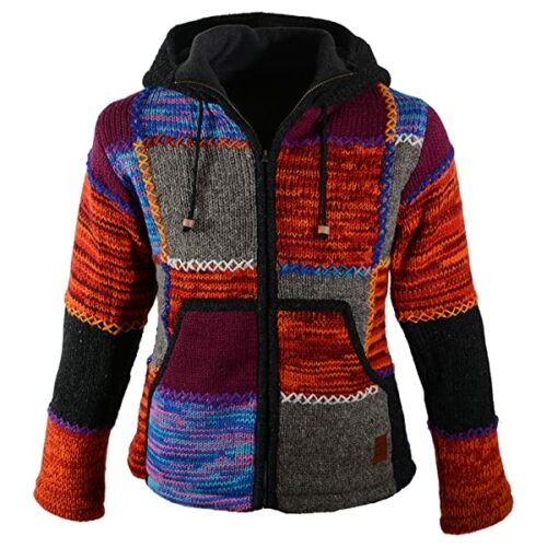 KUNST UND MAGIE Strickpullover Damen, Bunt