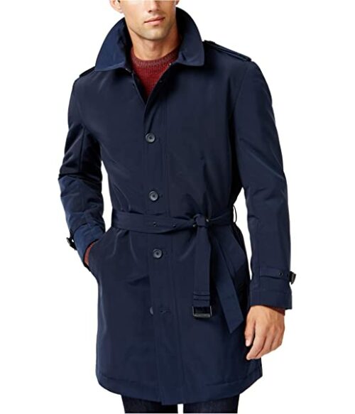 Kenneth Cole New York Regenmantel Herren, Blau