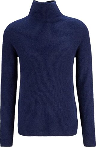 Kiefermann Rollkragen Strickpullover Herren, Blau
