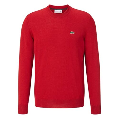 Lacoste AH2210 Strickpullover Herren, Rot