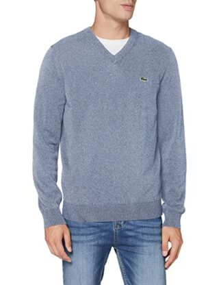 Lacoste V-Ausschnitt Pullover Herren, Blau