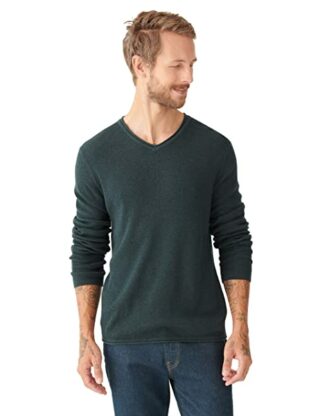 Lucky Brand V-Ausschnitt Pullover Herren, Grün