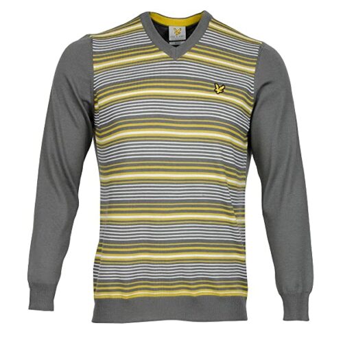 Lyle & Scott GILLEAN V-Ausschnitt Pullover Herren, Grau