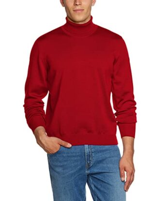 Maerz 490600-440 Rollkragen Pullover Herren, Rot