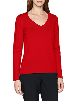 Maerz V-Ausschnitt Pullover Damen, Rot