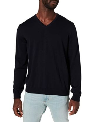 Maerz V-Ausschnitt Pullover Herren, Blau
