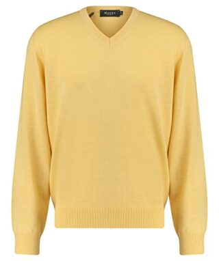 Maerz V-Ausschnitt Pullover Herren, Gelb
