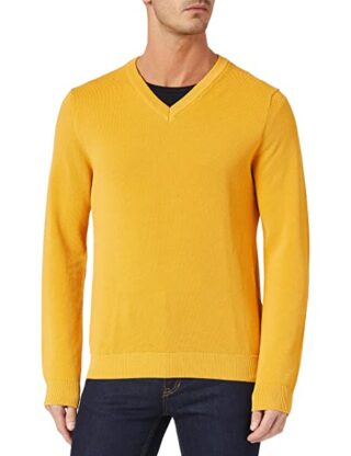Maerz V-Ausschnitt Pullover Herren, Gelb