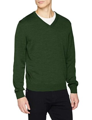 Maerz V-Ausschnitt Pullover Herren, Grün