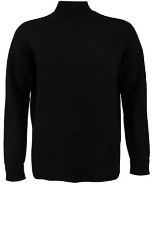 Marc Aurel Rollkragen Strickpullover Damen, Schwarz