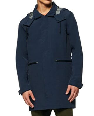 Marc New York Ottley Regenmantel Herren, Blau