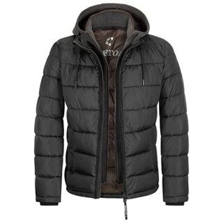 Milestone Carl Steppjacke Herren, Schwarz