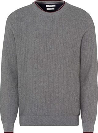 Maerz V-Ausschnitt Pullover Herren, Grau