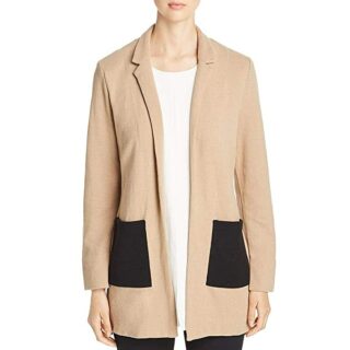 NIC+ZOE Pocket Strickjacke Damen, Beige