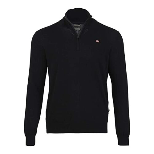 Napapijri Damavand V-Ausschnitt Pullover Herren, Schwarz