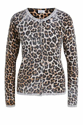 Oui Cardigan Damen, Grau