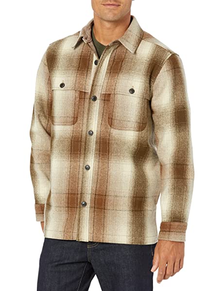 Pendleton Heston Wollmantel Herren, Braun Pendleton Heston Wollmantel Herren, Braun