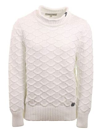 Piece of Blue Strickpullover Damen, Weiß