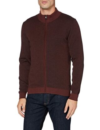 Pierre Cardin Bicolor Strickjacke Herren, Rot