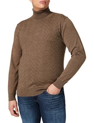 Pierre Cardin Rollkragen Pullover Herren, Braun