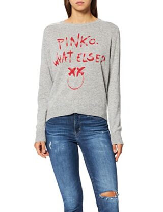 Pinko Kaschmir Pullover Damen, Grau