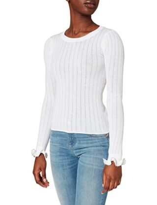 Pinko Windsurf Strickpullover Damen, Weiß
