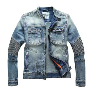 Pokem&Hent Jeansjacke Herren, Blau