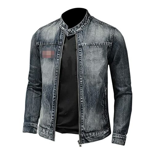 Pokem&Hent Jeansjacke Herren, Blau
