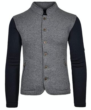Ragman Strickjacke Herren, Grau