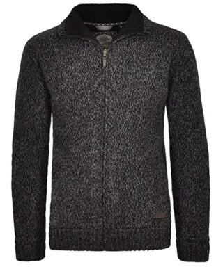Ragman Strickjacke Herren, Schwarz