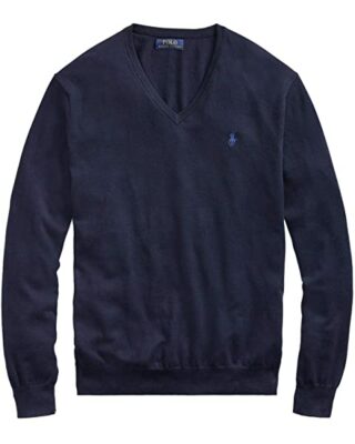 Ralph Lauren V-Ausschnitt Pullover Herren, Blau