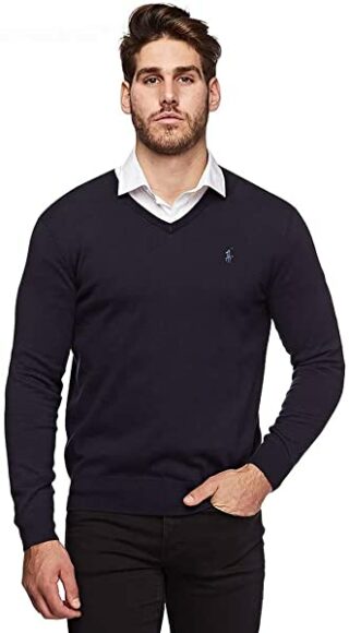 Ralph Lauren V-Ausschnitt Pullover Herren, Blau