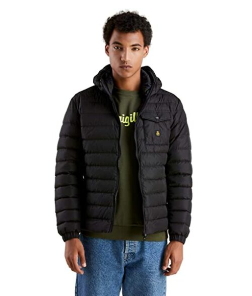 RefrigiWear Hunter Steppjacke Herren, Schwarz