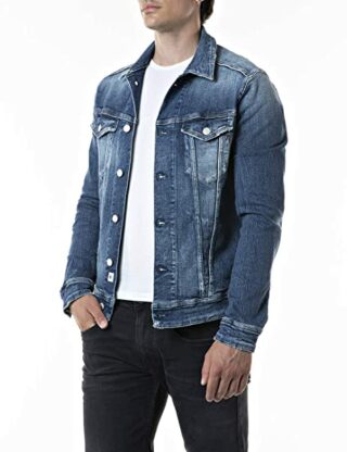 Replay Jeansjacke Herren, Blau