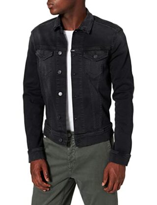 Replay Jeansjacke Herren, Schwarz