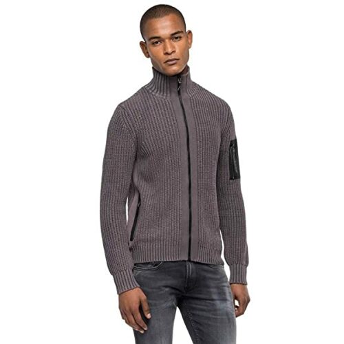 Replay Strickjacke Herren, Grau