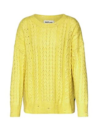 Replay Strickpullover Damen, Gelb