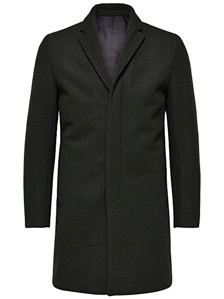 SELECTED HOMME Wollmantel Herren, Grün SELECTED HOMME Wollmantel Herren, Grün