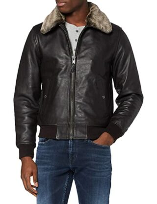 Schott Bomberjacke Herren, Braun