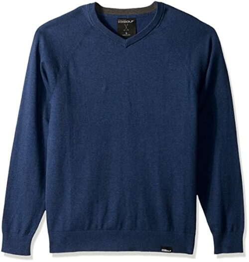 Skechers Fairway Kaschmir V-Ausschnitt Pullover Herren, Blau