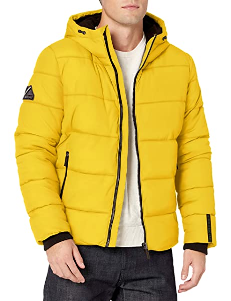 Superdry Daunenjacke Herren, Gelb Superdry Daunenjacke Herren, Gelb
