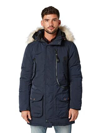 Tom Tailor Parka Herren, Blau
