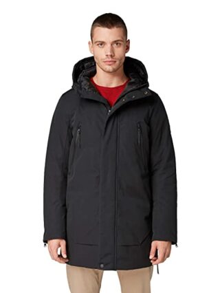 Tom Tailor Parka Herren, Schwarz