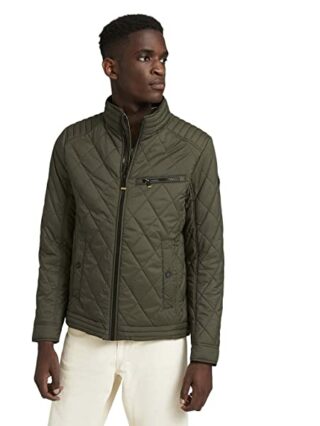 TOM TAILOR Outdoor Wollmantel Herren, Grün