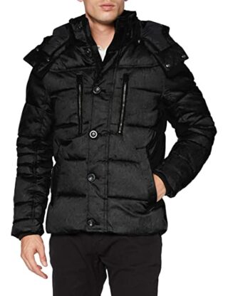 Tom Tailor Steppjacke Herren, Schwarz
