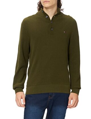 Tommy Hilfiger Basic Strickpullover Herren, Braun