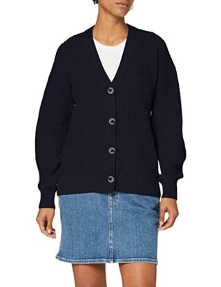 Tommy Hilfiger Cardi Strickjacke Damen, Blau