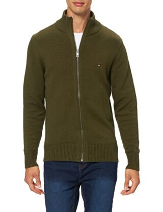 Tommy Hilfiger Chunky Strickjacke Herren, Braun