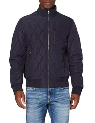 Tommy Hilfiger Diamond Quilted Bomberjacke Herren, Blau