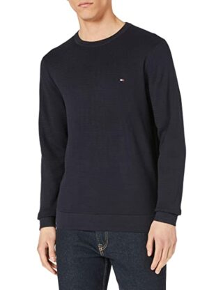 Tommy Hilfiger Fine Zig Zag Pullover Herren, Blau